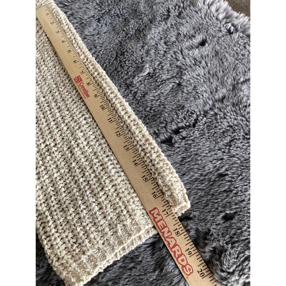 Altar'd State Women Boho Anabella Oversized Fringe Pullover Sweater Cream Medium - Picture 11 of 11